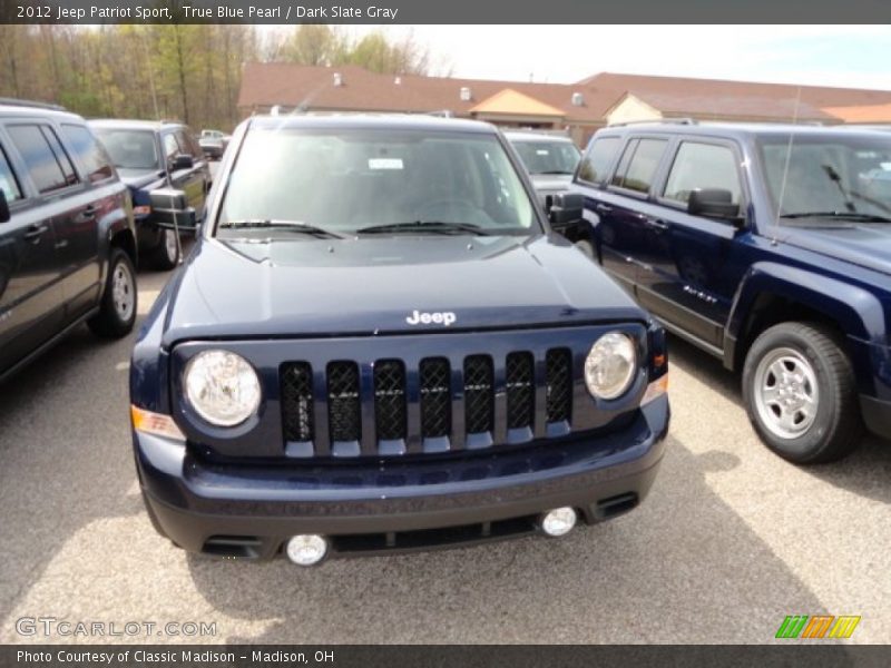 True Blue Pearl / Dark Slate Gray 2012 Jeep Patriot Sport