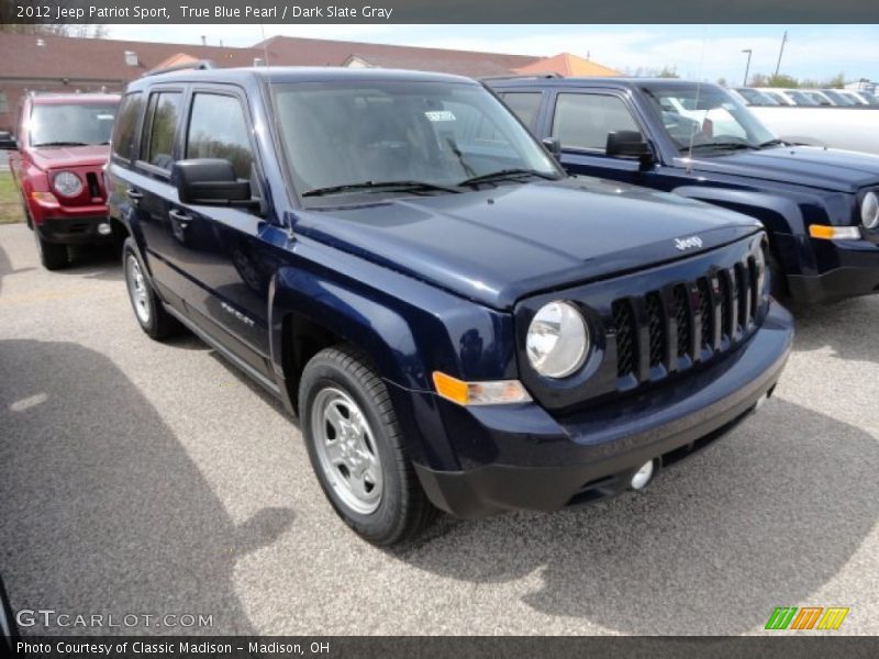 True Blue Pearl / Dark Slate Gray 2012 Jeep Patriot Sport