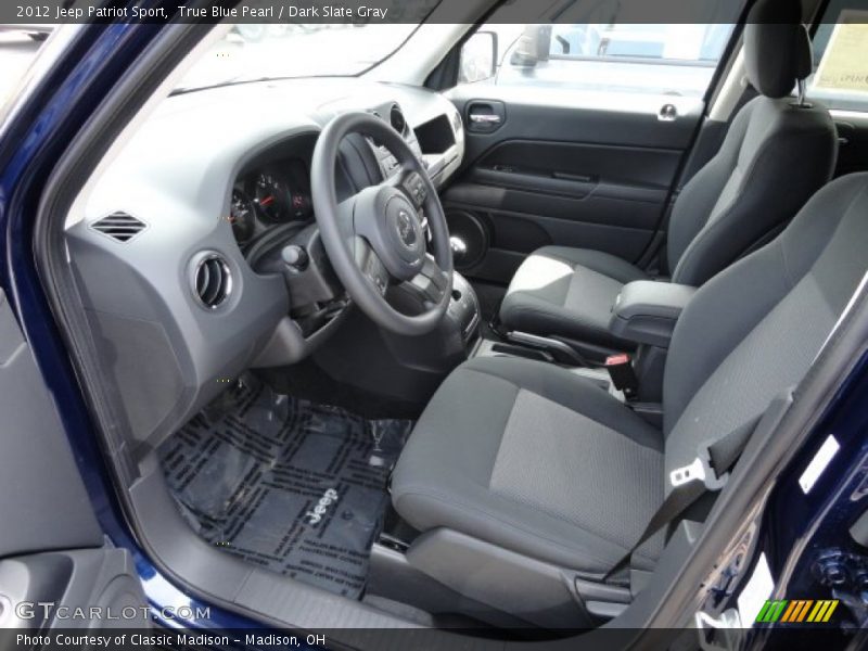 True Blue Pearl / Dark Slate Gray 2012 Jeep Patriot Sport
