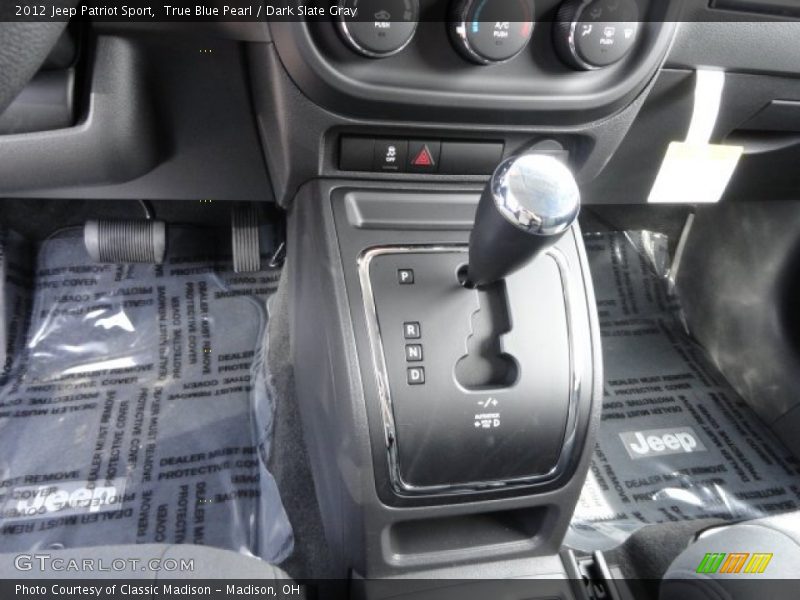 True Blue Pearl / Dark Slate Gray 2012 Jeep Patriot Sport