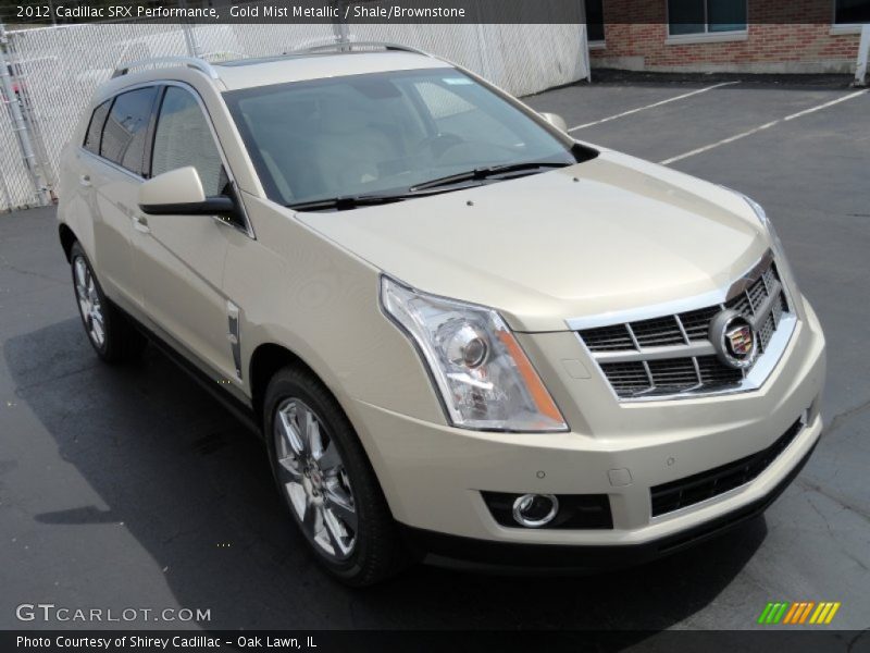 Gold Mist Metallic / Shale/Brownstone 2012 Cadillac SRX Performance