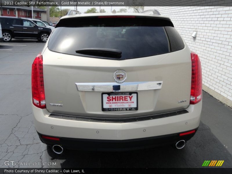Gold Mist Metallic / Shale/Brownstone 2012 Cadillac SRX Performance
