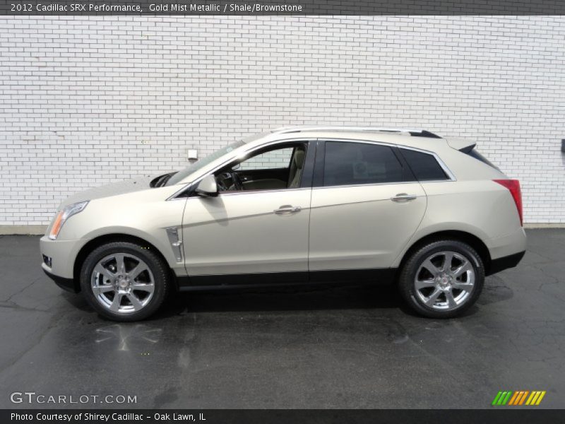 Gold Mist Metallic / Shale/Brownstone 2012 Cadillac SRX Performance