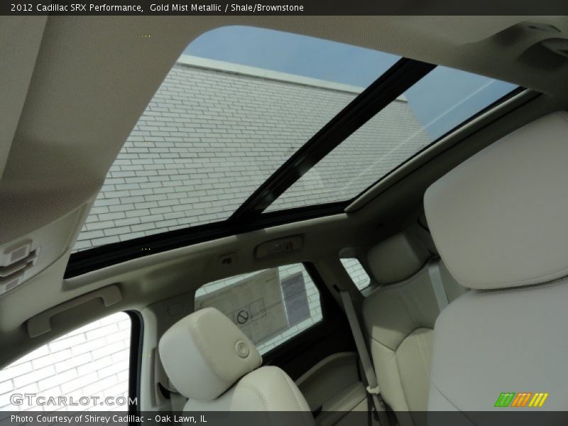 Gold Mist Metallic / Shale/Brownstone 2012 Cadillac SRX Performance