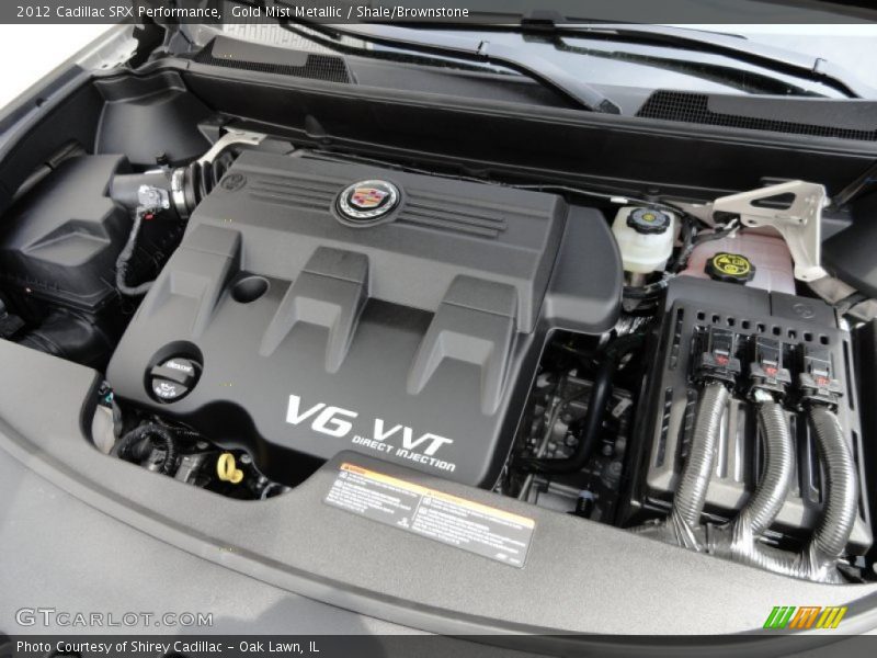 Gold Mist Metallic / Shale/Brownstone 2012 Cadillac SRX Performance