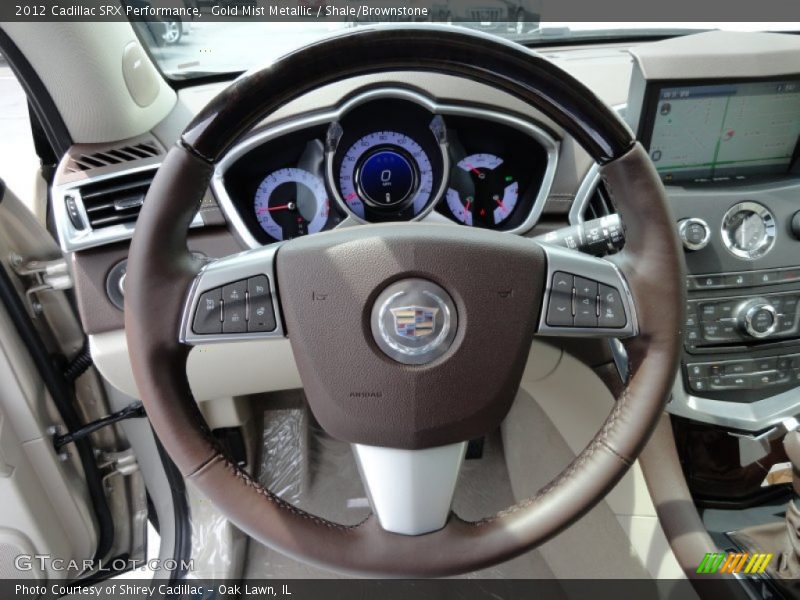 Gold Mist Metallic / Shale/Brownstone 2012 Cadillac SRX Performance