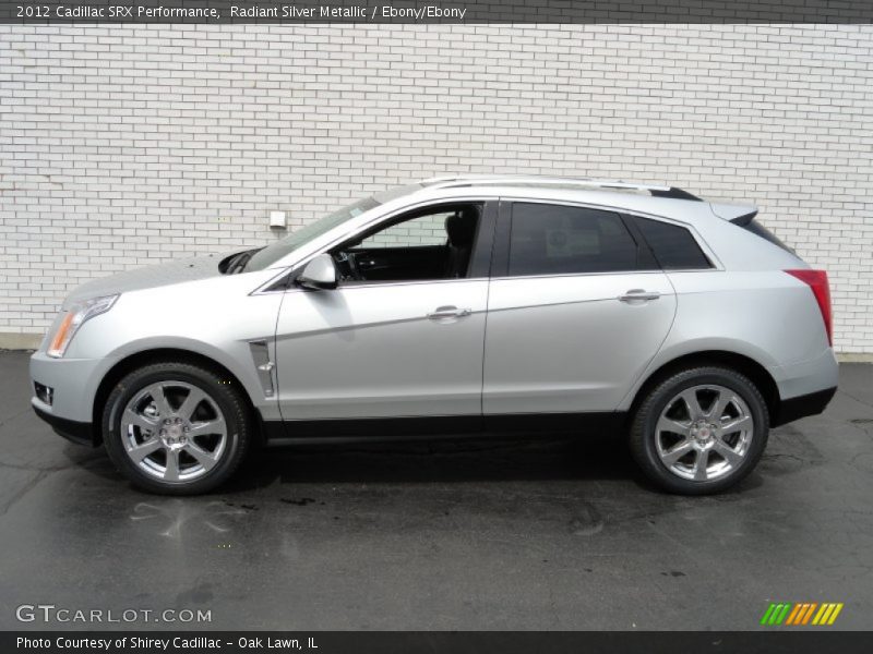 Radiant Silver Metallic / Ebony/Ebony 2012 Cadillac SRX Performance