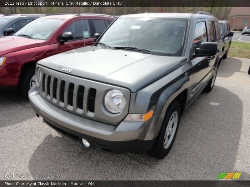 Mineral Gray Metallic / Dark Slate Gray 2012 Jeep Patriot Sport