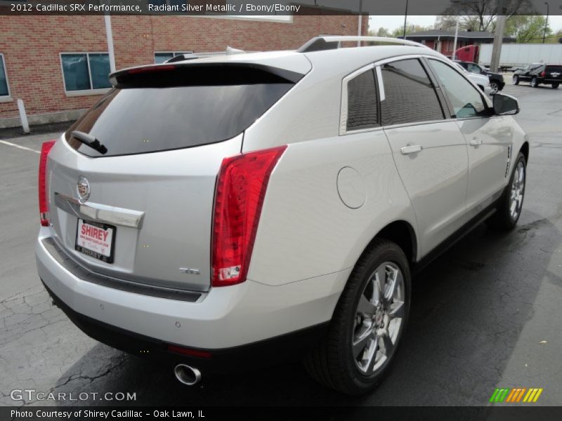 Radiant Silver Metallic / Ebony/Ebony 2012 Cadillac SRX Performance