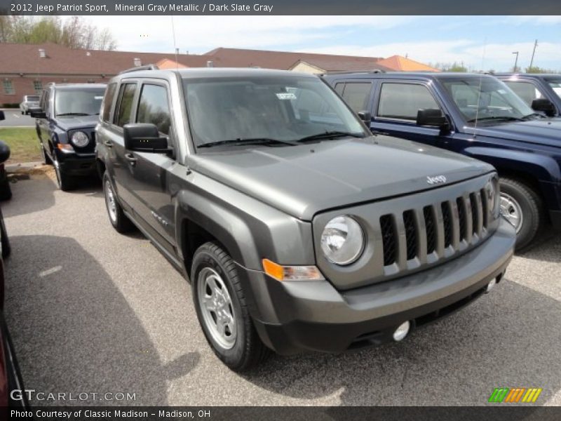 Mineral Gray Metallic / Dark Slate Gray 2012 Jeep Patriot Sport