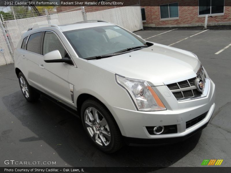 Radiant Silver Metallic / Ebony/Ebony 2012 Cadillac SRX Performance