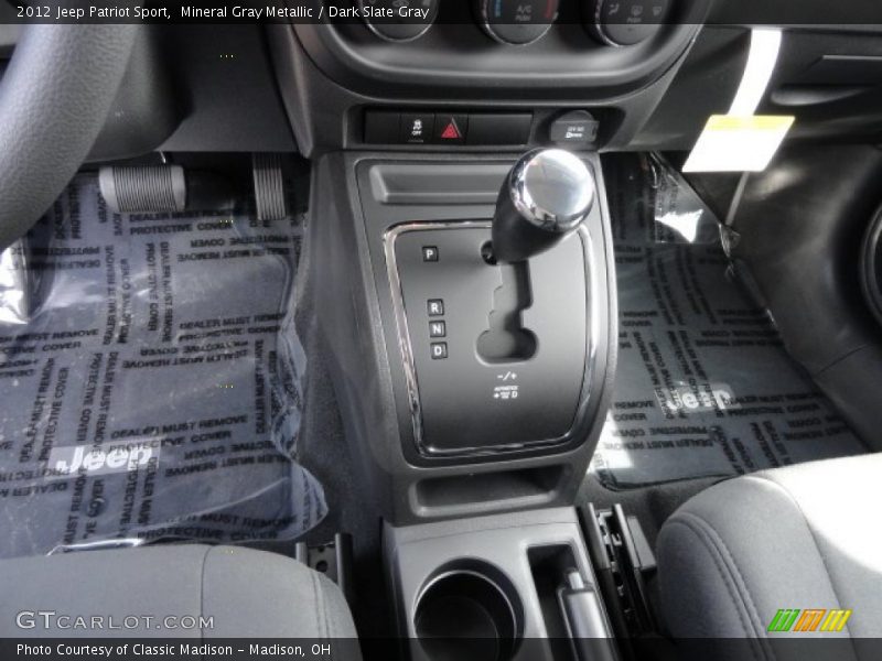 Mineral Gray Metallic / Dark Slate Gray 2012 Jeep Patriot Sport