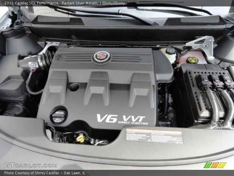 Radiant Silver Metallic / Ebony/Ebony 2012 Cadillac SRX Performance