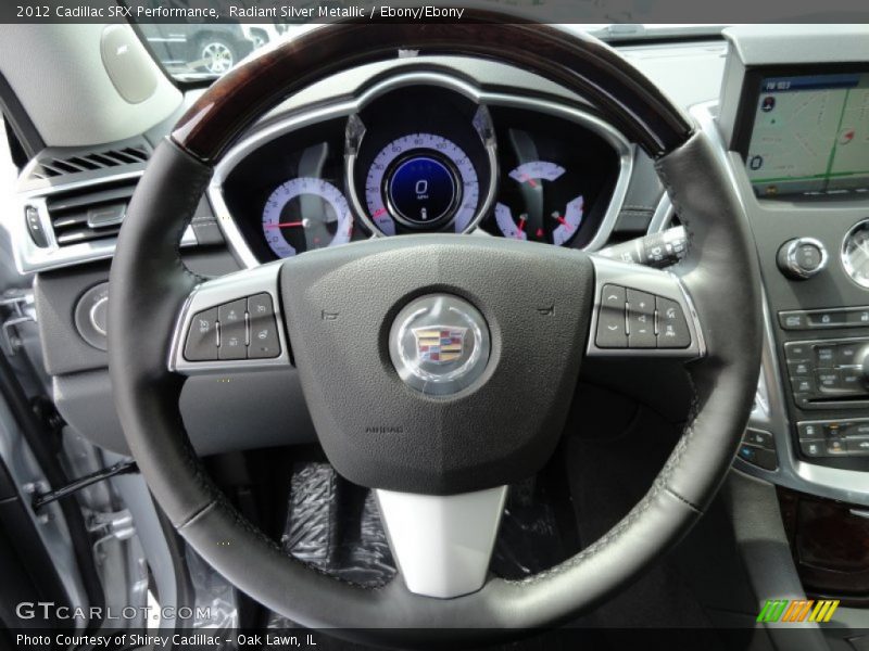 Radiant Silver Metallic / Ebony/Ebony 2012 Cadillac SRX Performance