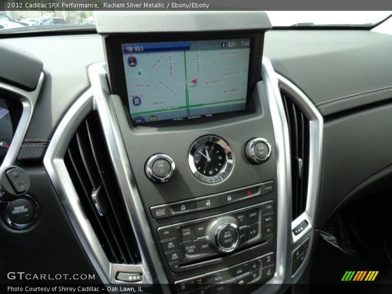 Radiant Silver Metallic / Ebony/Ebony 2012 Cadillac SRX Performance