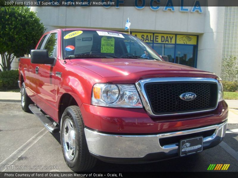 Redfire Metallic / Medium Flint 2007 Ford F150 XLT SuperCab