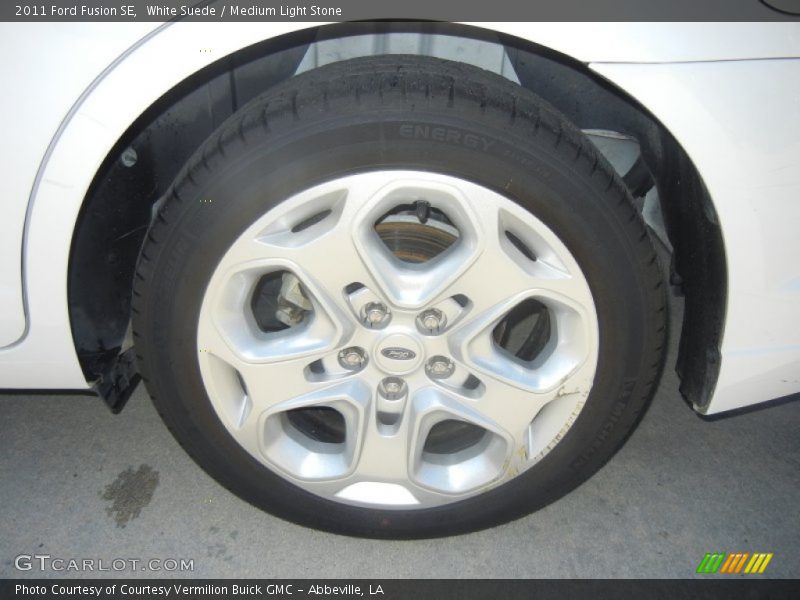 White Suede / Medium Light Stone 2011 Ford Fusion SE