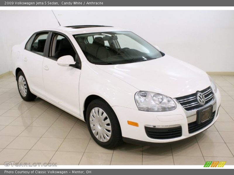 Candy White / Anthracite 2009 Volkswagen Jetta S Sedan