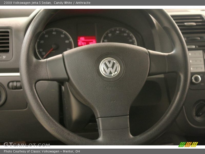 Candy White / Anthracite 2009 Volkswagen Jetta S Sedan
