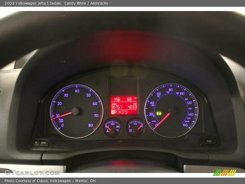 Candy White / Anthracite 2009 Volkswagen Jetta S Sedan