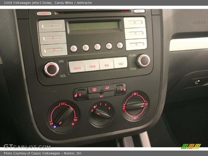 Candy White / Anthracite 2009 Volkswagen Jetta S Sedan
