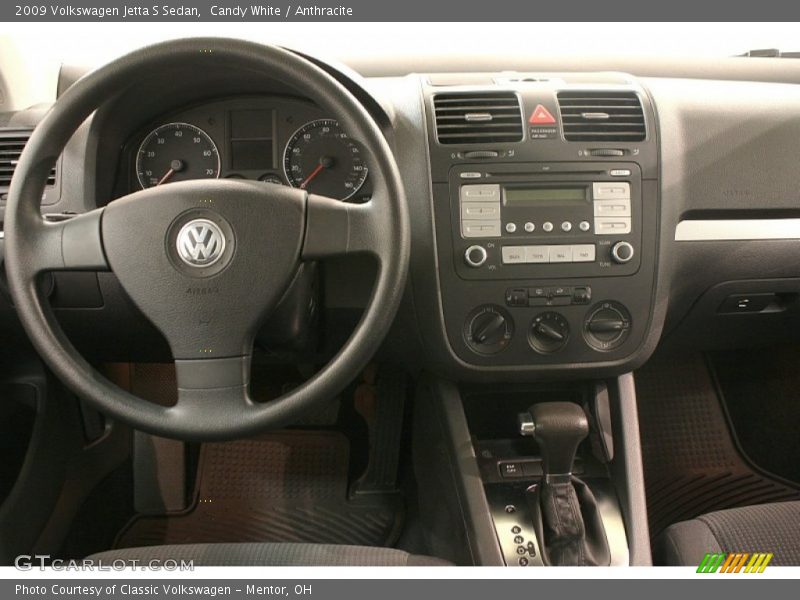Candy White / Anthracite 2009 Volkswagen Jetta S Sedan