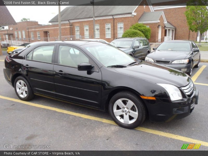 Black Ebony / Camel 2008 Ford Fusion SE