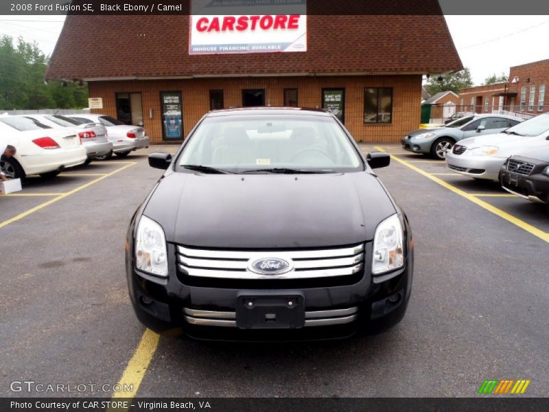 Black Ebony / Camel 2008 Ford Fusion SE