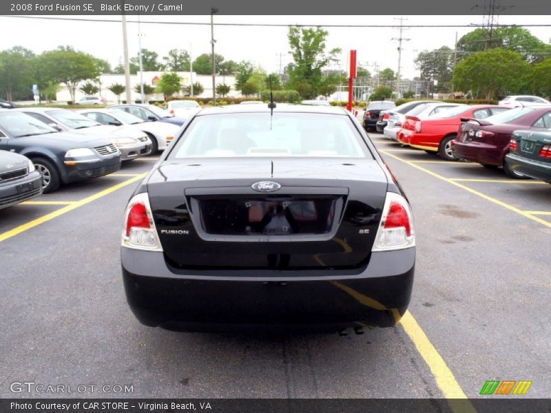 Black Ebony / Camel 2008 Ford Fusion SE