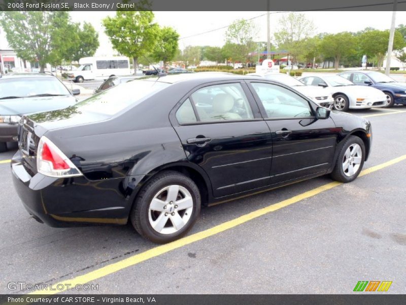 Black Ebony / Camel 2008 Ford Fusion SE