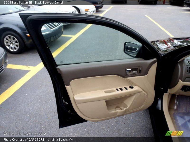 Black Ebony / Camel 2008 Ford Fusion SE