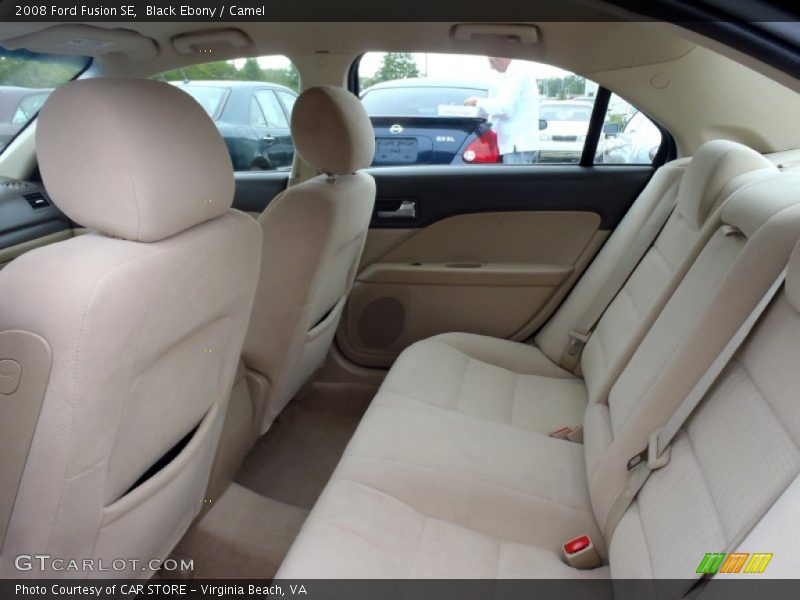 Black Ebony / Camel 2008 Ford Fusion SE