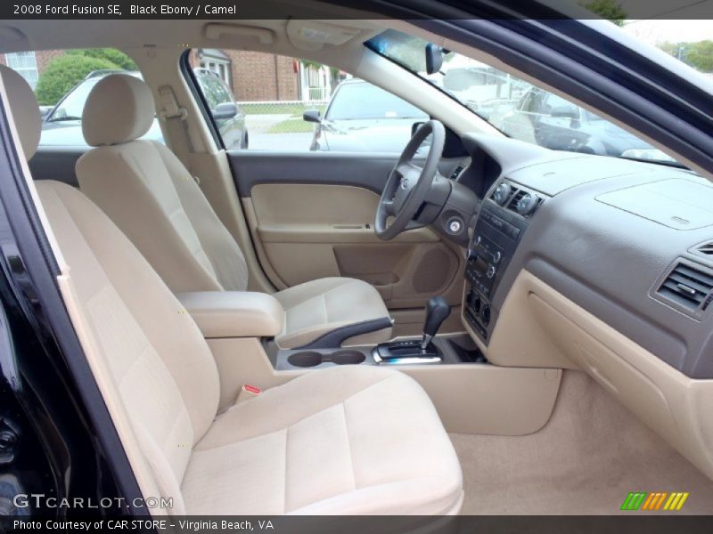 Black Ebony / Camel 2008 Ford Fusion SE