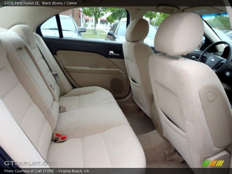 Black Ebony / Camel 2008 Ford Fusion SE