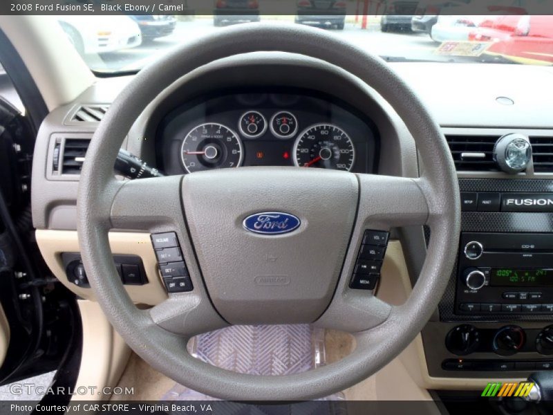 Black Ebony / Camel 2008 Ford Fusion SE