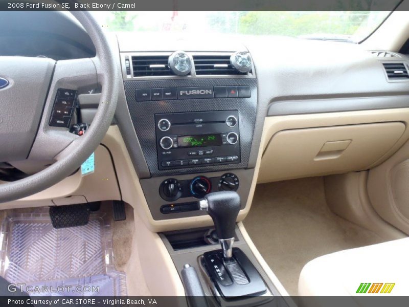 Black Ebony / Camel 2008 Ford Fusion SE