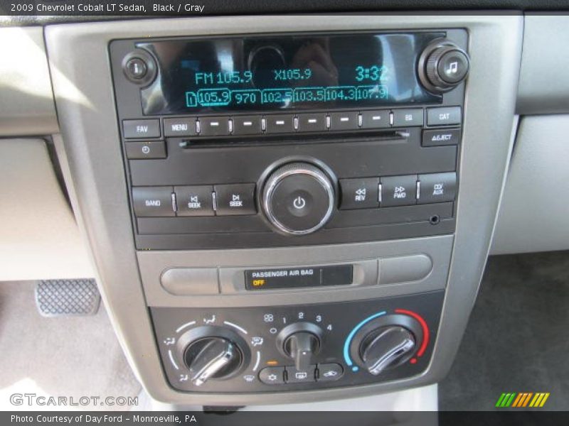 Black / Gray 2009 Chevrolet Cobalt LT Sedan