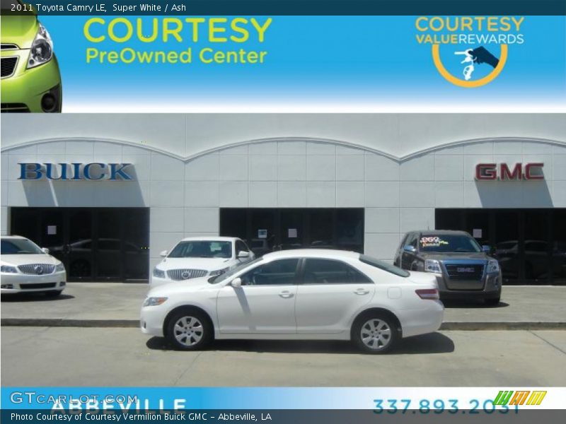 Super White / Ash 2011 Toyota Camry LE