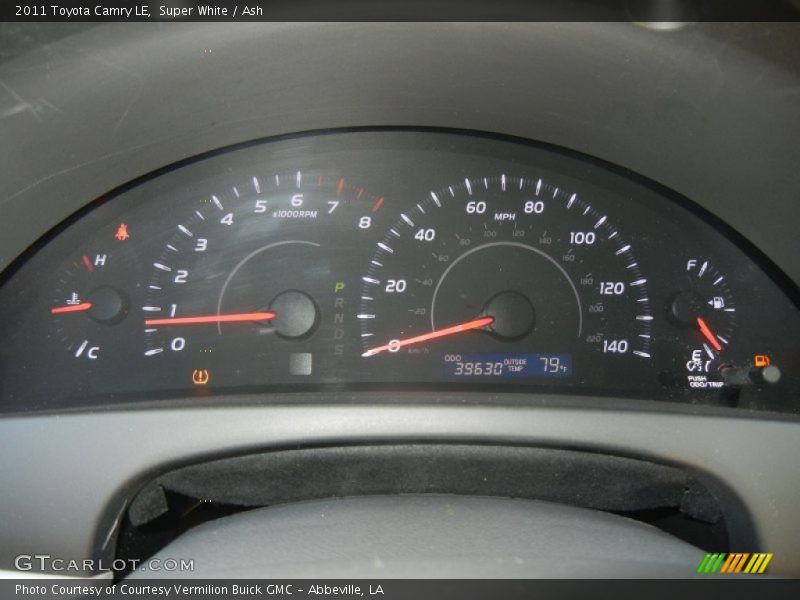 Super White / Ash 2011 Toyota Camry LE