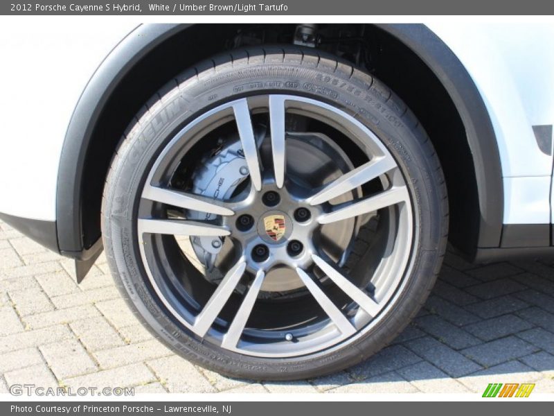 White / Umber Brown/Light Tartufo 2012 Porsche Cayenne S Hybrid