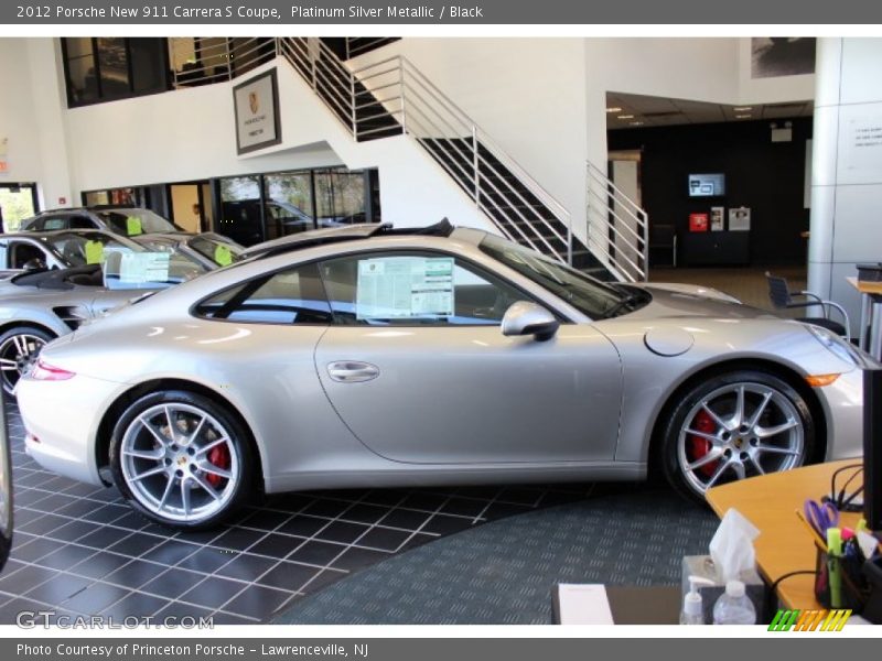 Platinum Silver Metallic / Black 2012 Porsche New 911 Carrera S Coupe