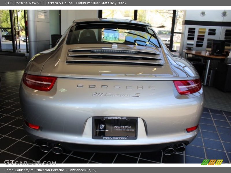 Platinum Silver Metallic / Black 2012 Porsche New 911 Carrera S Coupe