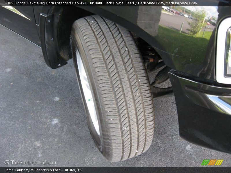 Brilliant Black Crystal Pearl / Dark Slate Gray/Medium Slate Gray 2009 Dodge Dakota Big Horn Extended Cab 4x4