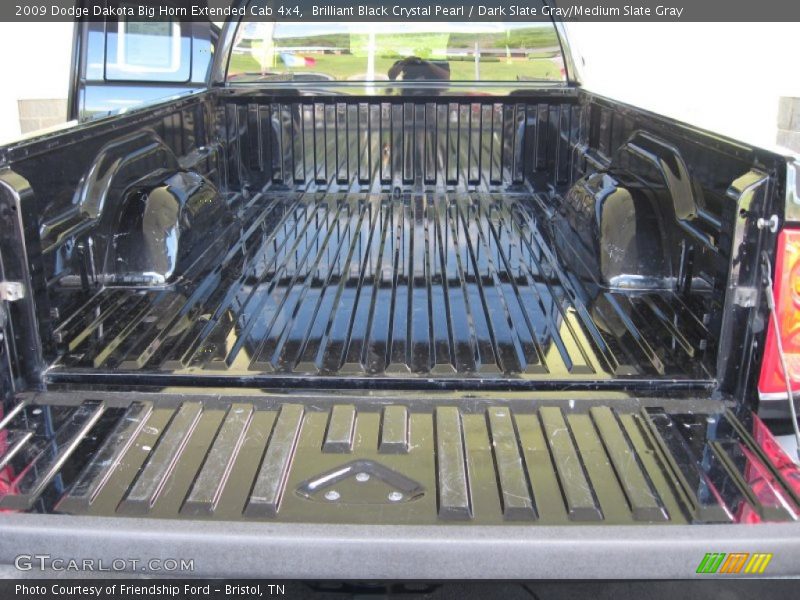 Brilliant Black Crystal Pearl / Dark Slate Gray/Medium Slate Gray 2009 Dodge Dakota Big Horn Extended Cab 4x4
