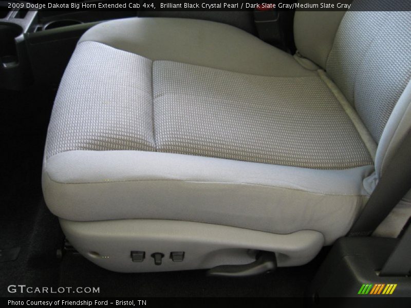 Brilliant Black Crystal Pearl / Dark Slate Gray/Medium Slate Gray 2009 Dodge Dakota Big Horn Extended Cab 4x4