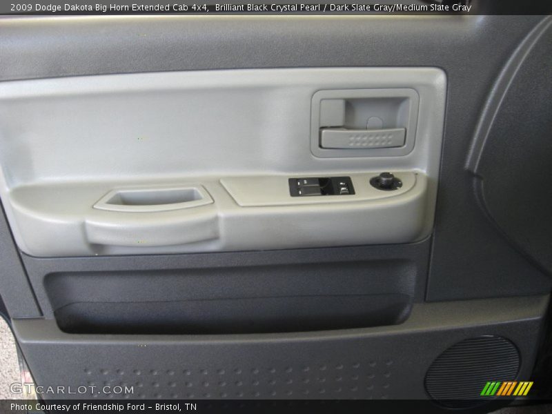 Brilliant Black Crystal Pearl / Dark Slate Gray/Medium Slate Gray 2009 Dodge Dakota Big Horn Extended Cab 4x4