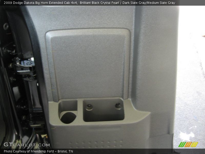 Brilliant Black Crystal Pearl / Dark Slate Gray/Medium Slate Gray 2009 Dodge Dakota Big Horn Extended Cab 4x4