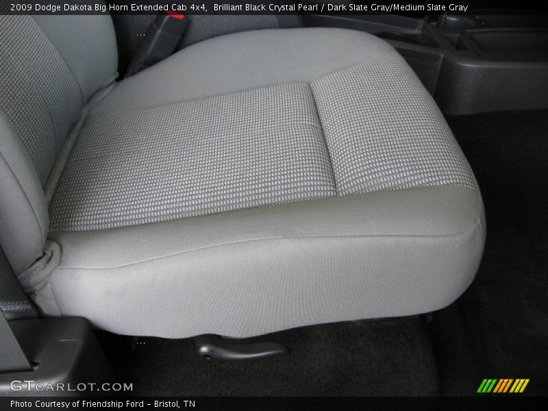 Brilliant Black Crystal Pearl / Dark Slate Gray/Medium Slate Gray 2009 Dodge Dakota Big Horn Extended Cab 4x4