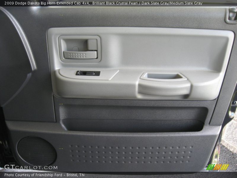 Brilliant Black Crystal Pearl / Dark Slate Gray/Medium Slate Gray 2009 Dodge Dakota Big Horn Extended Cab 4x4