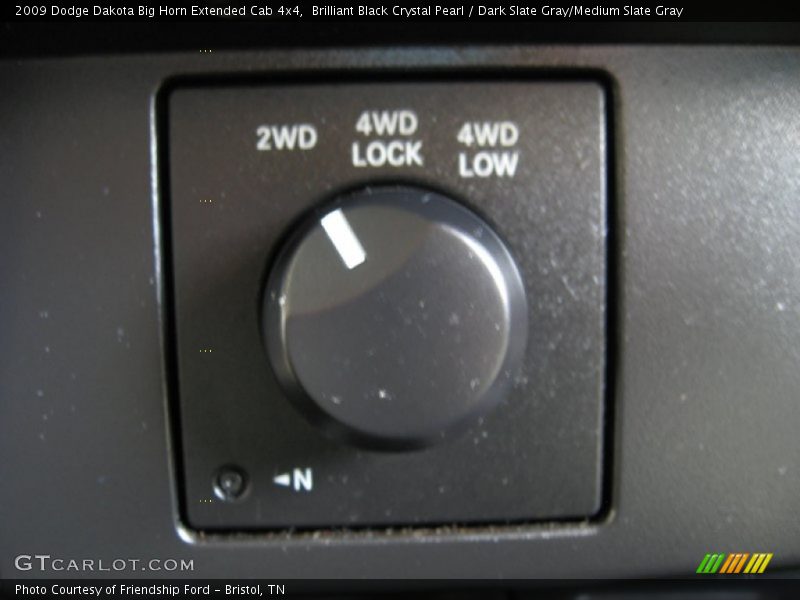 Brilliant Black Crystal Pearl / Dark Slate Gray/Medium Slate Gray 2009 Dodge Dakota Big Horn Extended Cab 4x4